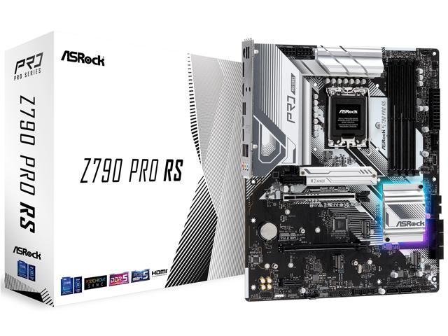 ASRock Z790 PRO RS Intel LGA1700 ATX Mainboard, DDR5, PCIE 5.0 x16, Quad M.2 slots, 2.5Gb Lan, Nahimic Audio, USB3.2 Gen2X2 Type_C, Power Phase, Copper PCB