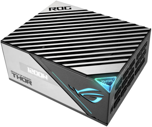 Asus Rog Thor 1200W Platinum II ATX Power Supply Unit, 80Plus Platinum Efficiency, ARGB Aura Sync, 100-240Vac AC Input Range, 1200W Total Output.