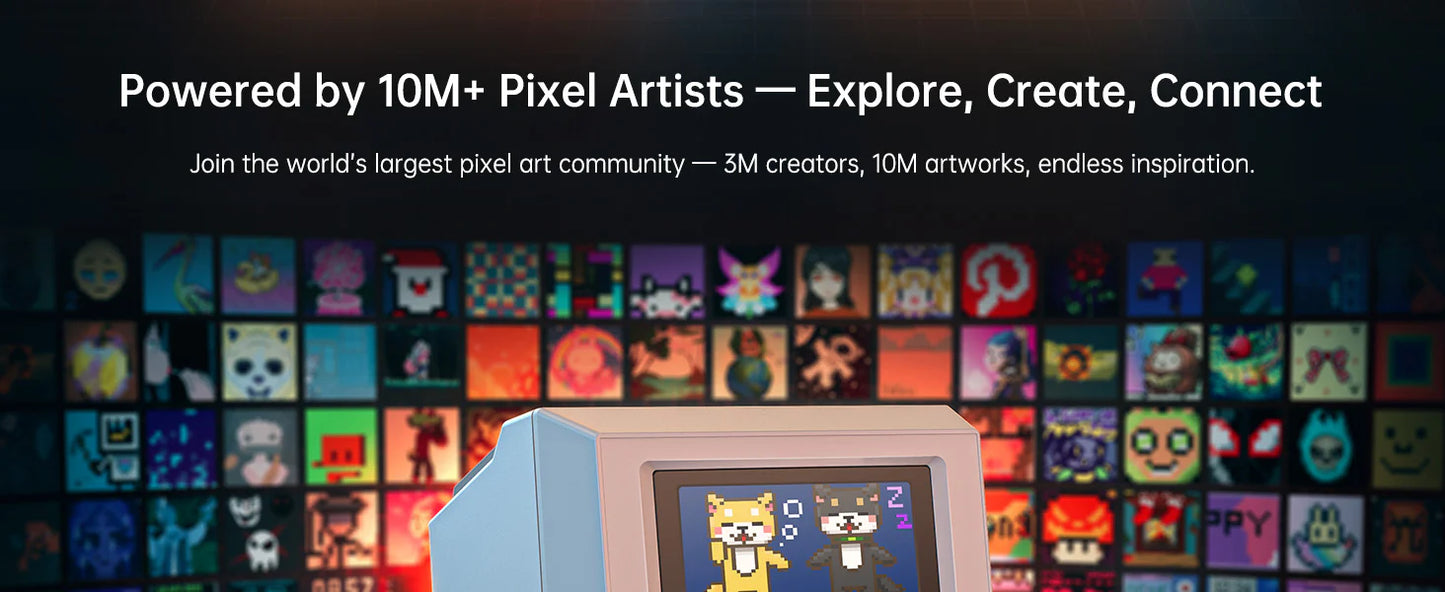 Divoom MiniToo Retro Pixel Bluetooth Speaker A retro pixel speaker