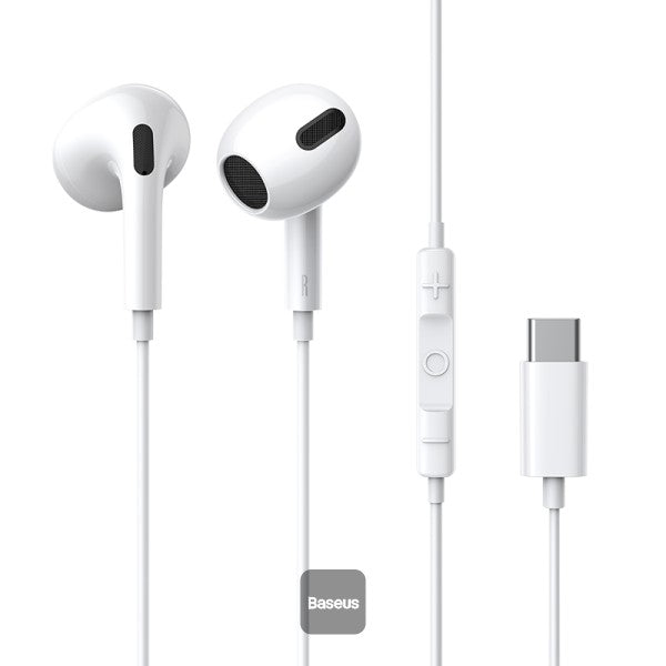 Product  Product   Product   Product   Product   Product   Product   Product Baseus Encok Type-C lateral in-ear Wired Earphone C17 - White