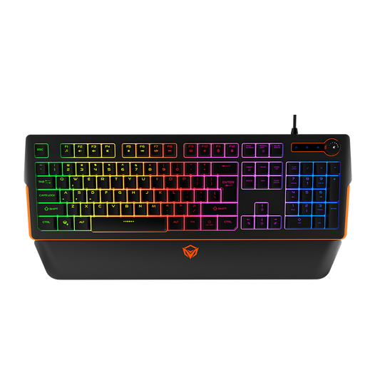 MEETION Gaming Keyboard with LED backlight RGB Magnetic Wrist Rest Keyboard for Gaming MT-K9520