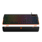 MEETION Gaming Keyboard with LED backlight RGB Magnetic Wrist Rest Keyboard for Gaming MT-K9520