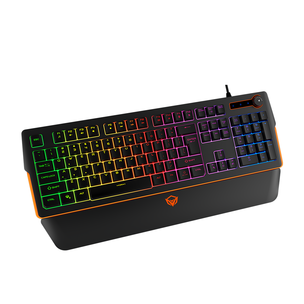 MEETION Gaming Keyboard with LED backlight RGB Magnetic Wrist Rest Keyboard for Gaming MT-K9520