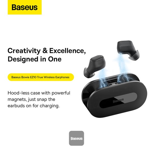 Baseus Bowie EZ10 True Wireless Earphones - Black