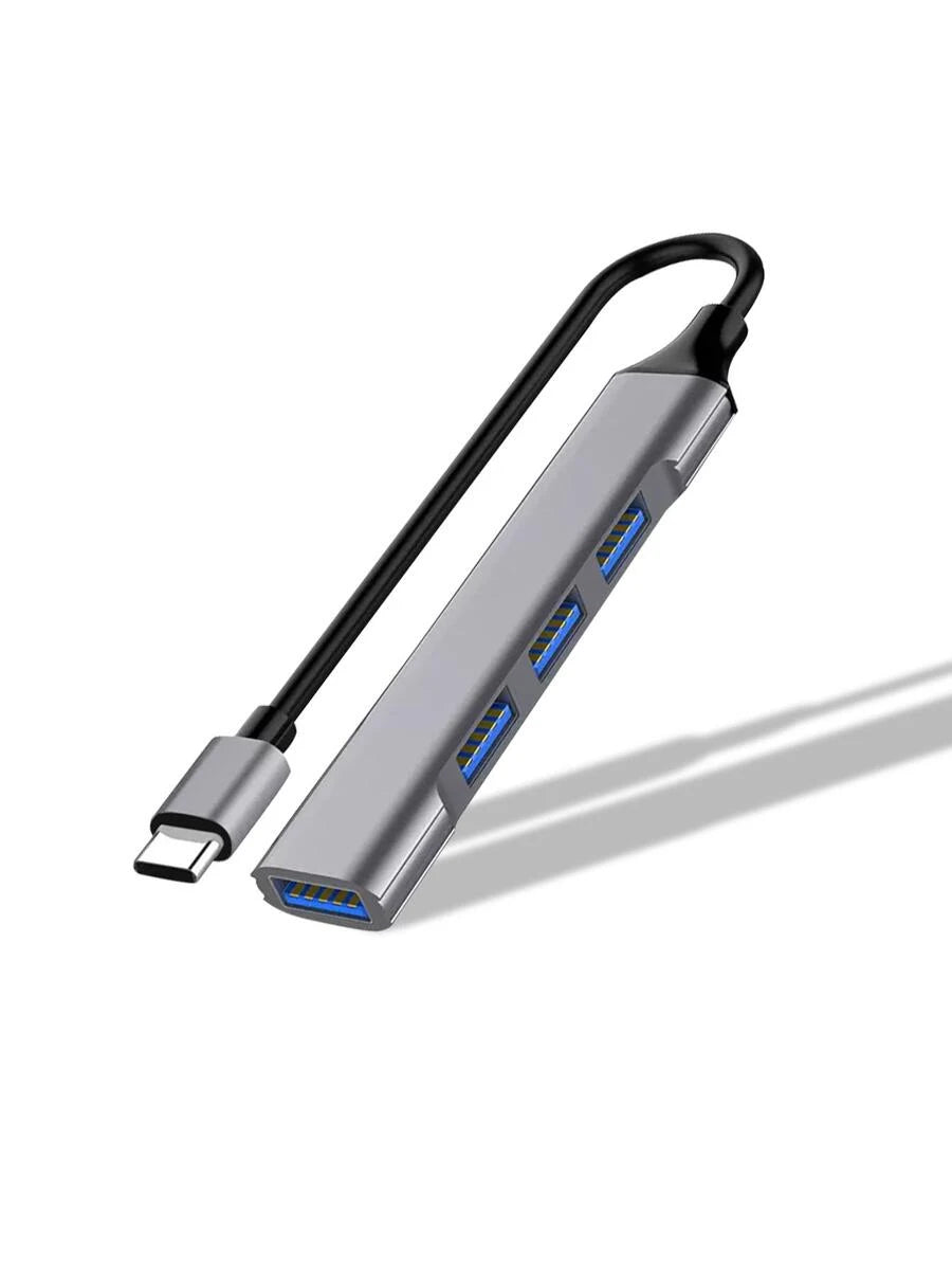 Go Des Multifunction USB-C To Docking Station Grey 4 IN 1 , GD-UC702S