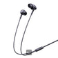 Baseus Encok HZ11 3.5mm Jack Wired Earphone, Universal Headset In-Ear Headphone With Mic - Black