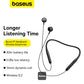 Baseus Bowie P1 Neckband Wireless Earphones - 30H Playtime, V5.2 Bluetooth Headphones, Magnetic In-Ear Earbuds, IPX5 Waterproof - Black