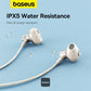 Baseus Bowie P1 Neckband Wireless Earphones - 30H Playtime, V5.2 Bluetooth Headphones, Magnetic In-Ear Earbuds, IPX5 Waterproof - White