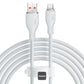 Baseus Pudding Series Fast Charging Cable With High-Speed Data Transmission USB-A to Type-C 100W 6A 1.2M - White