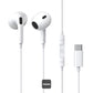 Baseus Encok CZ17 Type-C Wired Earphones | Semi-In-Ear Headphones With Mic - White