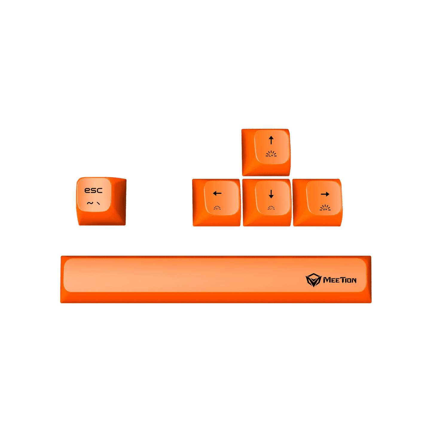 MEETION MK12 Black 65% Tri-Mode Wireless RGB Mechanical Keyboard – Arabic/English Layout