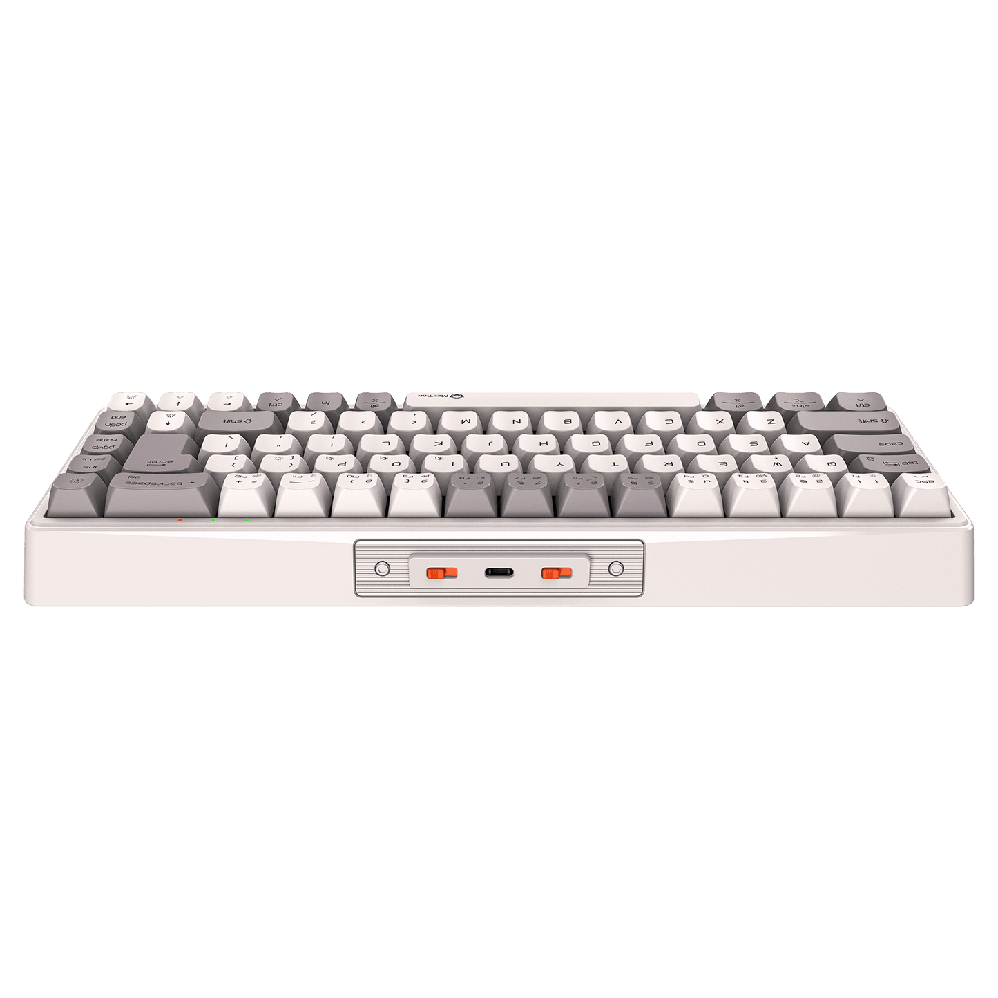 MEETION MK12 White 65% Tri-Mode Wireless RGB Mechanical Gaming Keyboard– Arabic/English Layout