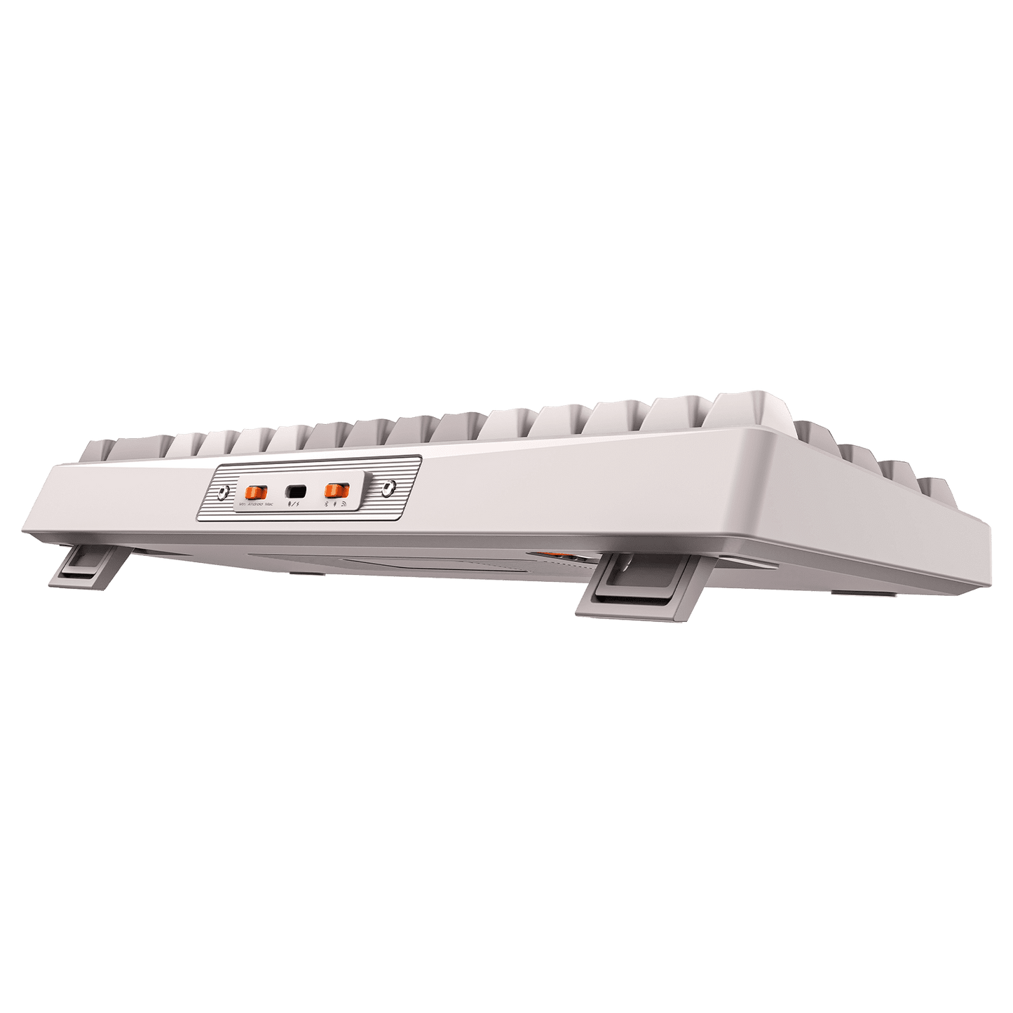 MEETION MK12 White 65% Tri-Mode Wireless RGB Mechanical Gaming Keyboard– Arabic/English Layout