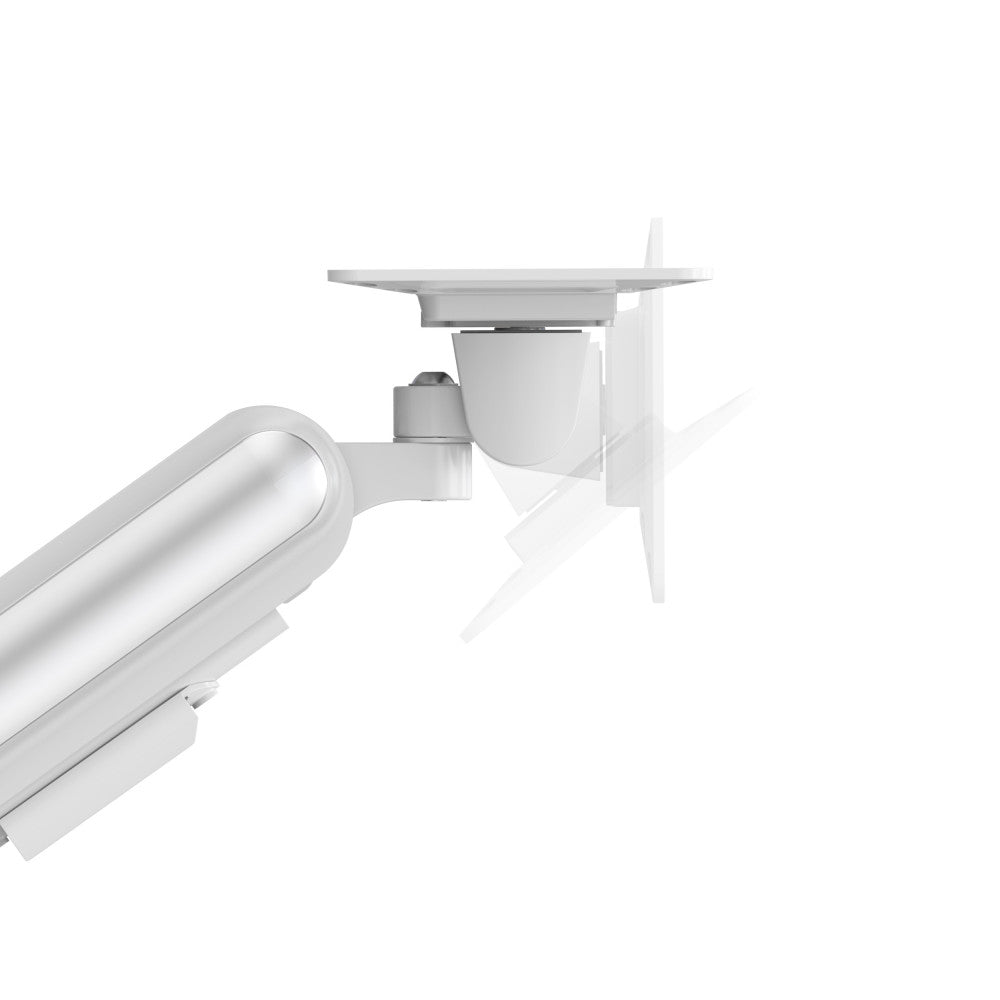 Devo Gaming Monitor Arm - 1 Monitor v2 - White/Silver