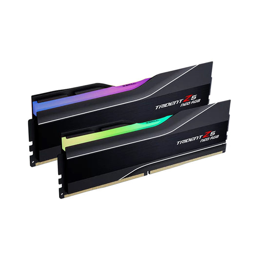 G Skill Trident Z5 Neo RGB 64GB (2x32GB) Memory Kit (RAM), DDR5-6000MTs, CL30-40-40-96 1.40V, AMD EXPO, Black | F5-6000J3040G32GX2-TZ5NR