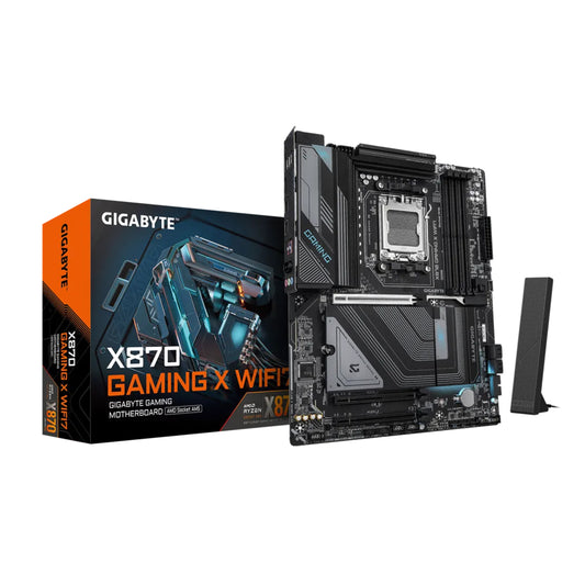 GIGABYTE X870 Gaming X WIFI7 AMD AM5 LGA 1718 Motherboard, ATX, DDR5, 3X M.2, PCIe 5.0, USB4, WIFI7, 2.5GbE LAN, EZ-Latch