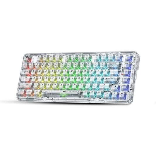 Redragon Elf Pro K649 Wireless Crystal 75% Gasket Hot-Swappable Mechanical Keyboard