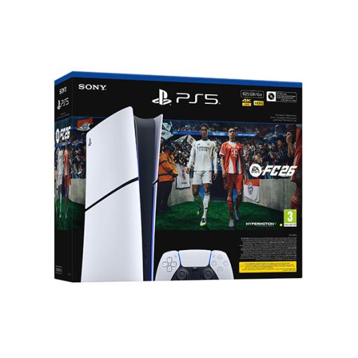 PlayStation  PS5 Digital Edition Console Slim Version + Fifa-26 Voucher Bundle