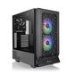 Thermaltake Ceres 330 TG ARGB Mid Tower Chassis, 2x Pre-Installed CT140 aRGB Fans & 1x CT140 Fan, 4mm Tempered Glass Panel, Up to 360mm Radiator & 7 Fans, Removable Filters, Black-GC