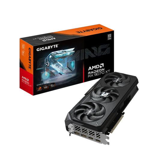 GIGABYTE Radeon RX 9070 XT GAMING OC Graphics Card, 16GB GDDR6 256-Bit Memory, 3060 MHz Boost Clock, 20 Gbps Memory Clock, 4096 Stream Processors, PCI-Express 5.0, GV-R9070XTGAMING OC-16GD