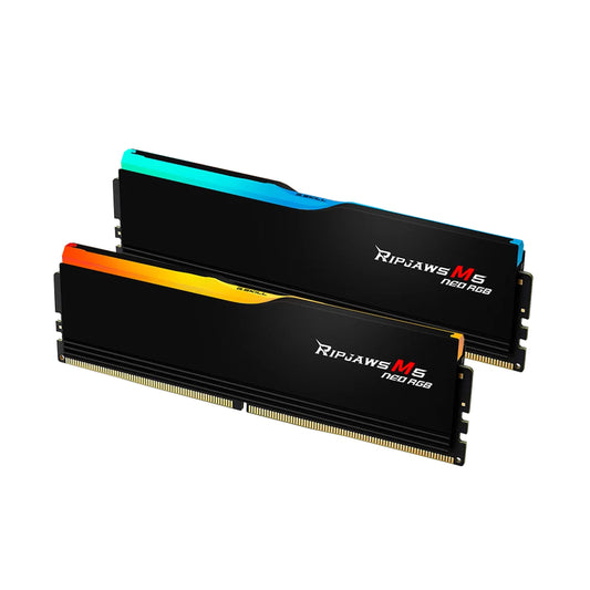G Skill RIPJAWS M5 NEO RGB DDR5 6000 64GB(2*32) CL36-36-36-96 1.35 AMD EXPO,INTEL XPM3.0 RAM BLACK,F5-6000J3636F32GX2-RM5NRK
