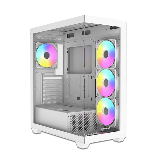 RAIDMAX Infinita i800 ATX Mid Tower PC Case,White