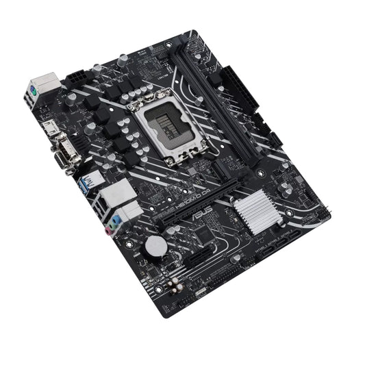 ASUS Prime H610M-D D4 Motherboard mATX, Intel H610, LGA1700, DDR4, PCI 4.0, Realtek 1Gb Ethernet, Realtek 7.1 Surround, 1xM.2, 4xSATA 6GB/s, USB 3.2 Gen 1.