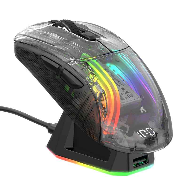 ATTACK SHARK X2PRO Wireless Gaming Mouse with Charging Dock-Black