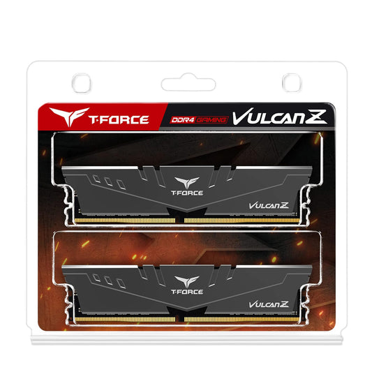 TEAMGROUP T-Force Vulcan Z DDR4 DRAM 16GB Kit (2x8GB) 3200MHz Desktop Memory Module,CL16 Ram-Gray