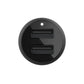 Belkin Dual USB Car Charger 24W + Lightning Cable (Boost Charge Dual Port Car Charger, 2-Port USB Car Charger)