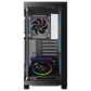 ACEGEEK Nebula Pro Black ATX Mid-Tower Gaming Case, Tempered Glass, 5× Pre-Installed RGB Fans ATX/M-ATX/ITX Motherboard Compatible – AG-NEBULA-PRO-BK