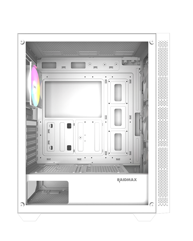 RAIDMAX V217 Mesh Gaming Case with 4 ARGB Fans –White