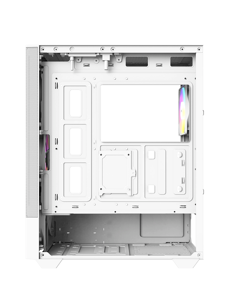 RAIDMAX V218 Mid Tower PC Case – ARGB Gaming Case with Mesh Front-White
