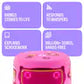 Yango Yasmina Lite AI Smart Speaker, Bilingual Arabic & English, Music, Stories, Quran, Screen-free Learning for Kids, Routine helper for Parents, pink
