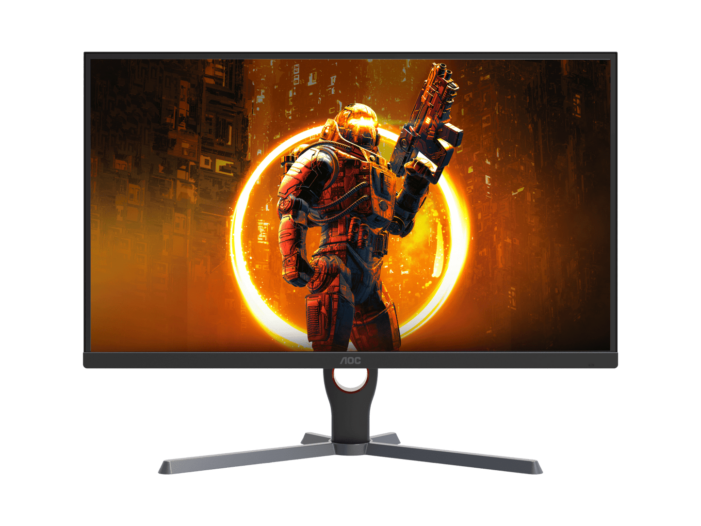 AOC 24G11E Gaming Monitor, 24" FHD IPS Display, 180Hz Refresh Rate, 0.5ms (MPRT) Response Time, 16.7m Display Colors, AdaptiveSync Technology, 3-Sided Frameless, Black -24G11E