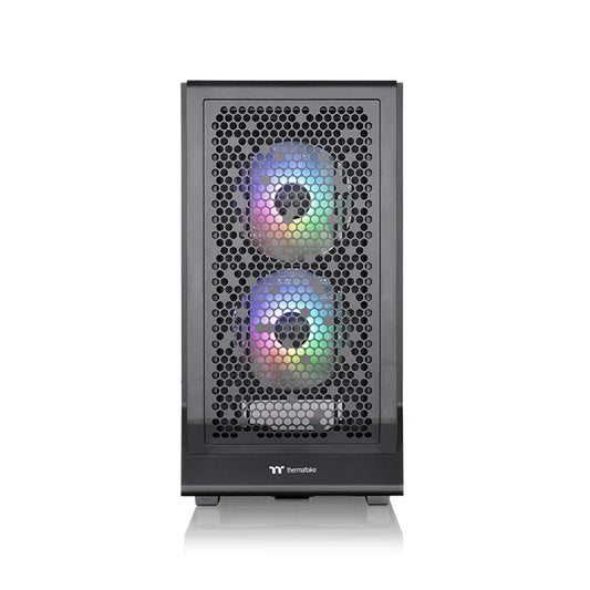 Thermaltake Ceres 330 TG ARGB Mid Tower Chassis, 2x Pre-Installed CT140 aRGB Fans & 1x CT140 Fan, 4mm Tempered Glass Panel, Up to 360mm Radiator & 7 Fans, Removable Filters, Black-GC