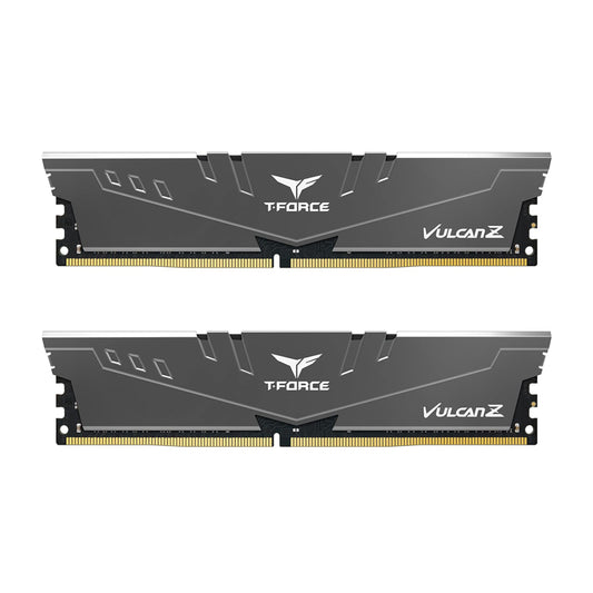 TEAMGROUP T-Force Vulcan Z DDR4 DRAM 16GB Kit (2x8GB) 3200MHz Desktop Memory Module,CL16 Ram-Gray