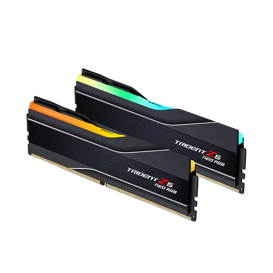 G Skill Trident Z5 Neo RGB 64GB (2x32GB) Memory Kit (RAM), DDR5-6000MTs, CL30-40-40-96 1.40V, AMD EXPO, Black | F5-6000J3040G32GX2-TZ5NR