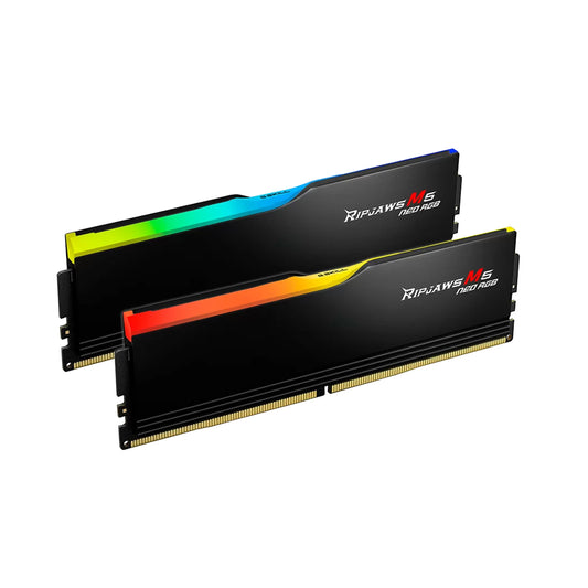 G Skill RIPJAWS M5 NEO RGB DDR5 6000 64GB(2*32) CL36-36-36-96 1.35 AMD EXPO,INTEL XPM3.0 RAM BLACK,F5-6000J3636F32GX2-RM5NRK