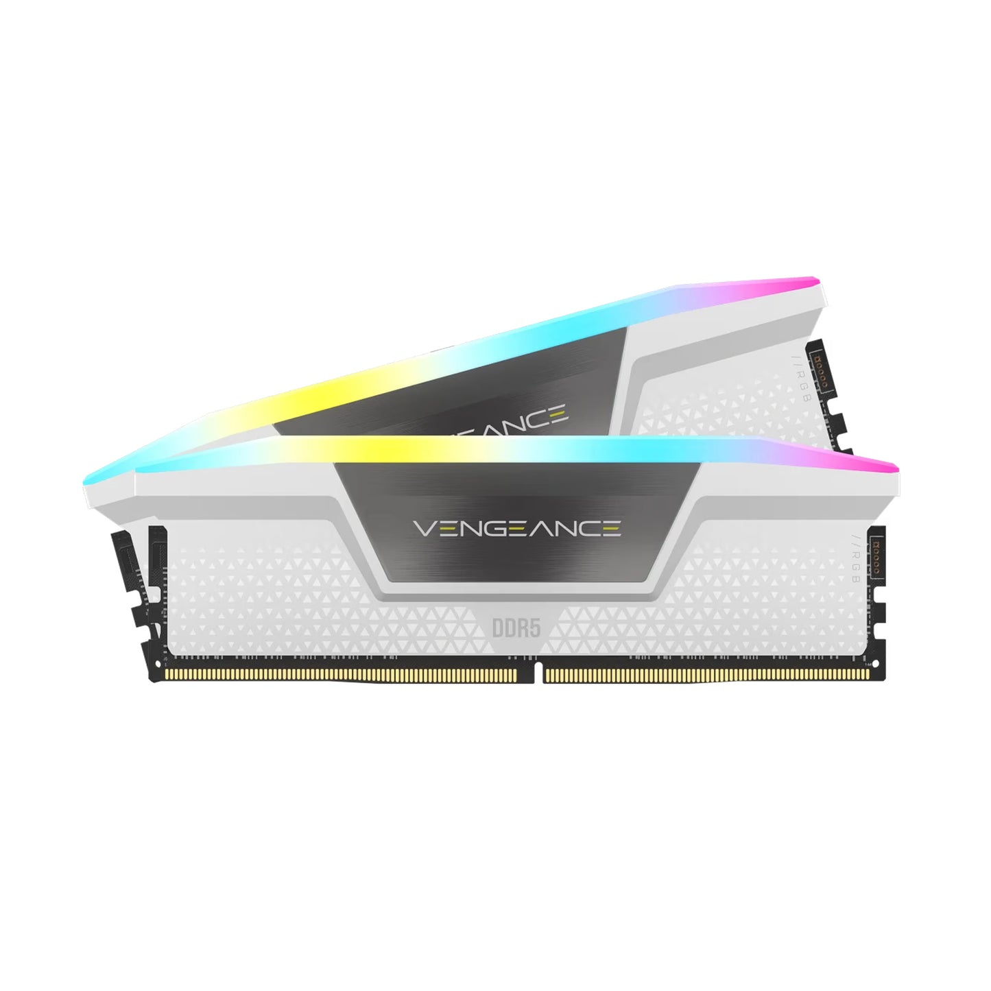 Corsair VENGEANCE RGB 32GB (2x16GB) CL36-48-48-104 1.35V, DDR5 DRAM 6400MT/s,Intel XMP 3.0, White | MH32GX5M2B6400C36W