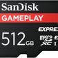 SanDisk GamePLAY 512GB microSD Express Card for Nintendo Switch 2 | 880MB/s Read, 650MB/s Write | SDSQXFN-512G-AW6GN