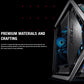 ASUS HYPERION GR701 FULL TOWER E-ATX GAMING CASE, 9 EXPANSION SLOTS, TEMPERED GLASS, UP TO 420MM RADIATOR SUPPORT, 3X 140 MM FANS (FRONT), ARGB AURA SYNC, BLACK | 90DC00F0-B39000