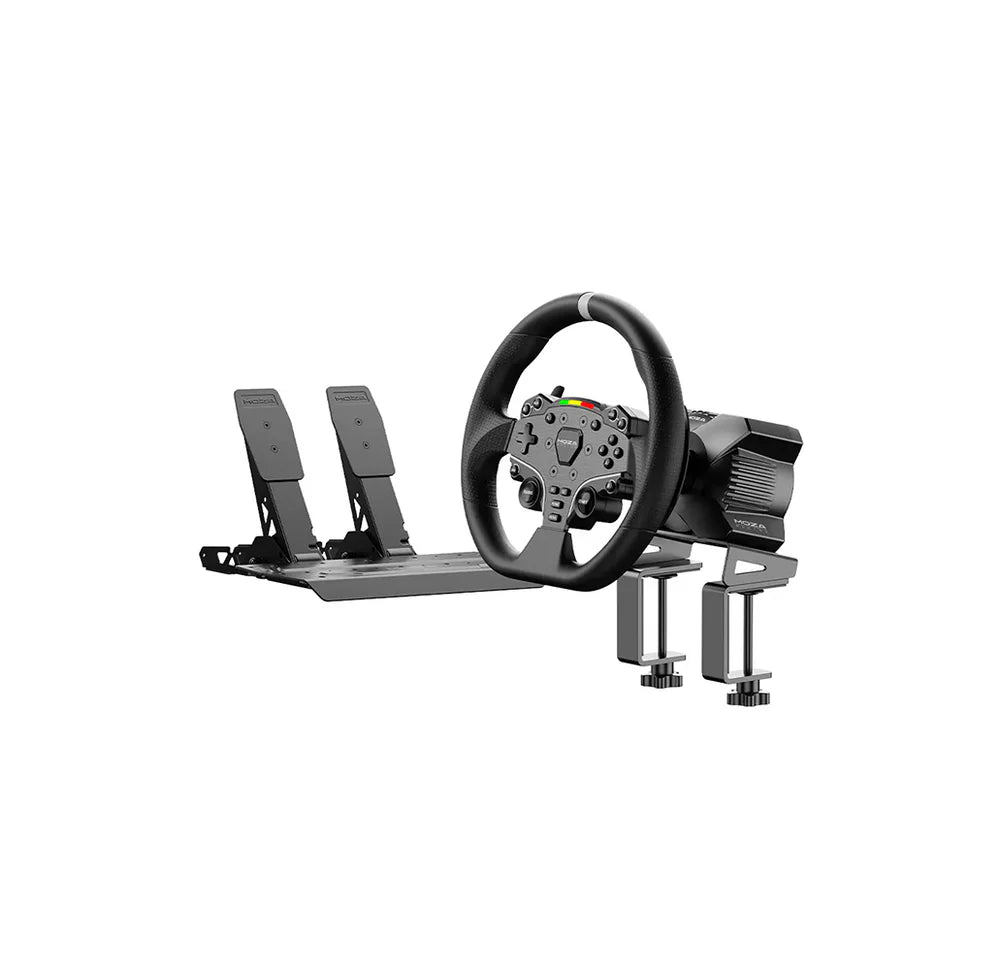 MOZA R3 Direct Drive Racing Wheel Base for PC, 3.9Nm Peak Torque, Direct Drive Force Feedback, 15-Bit Encoder, Quick Release, 1000Hz USB, Aviation Aluminum Housing, Table Clamp Included
