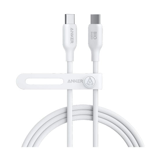 Anker 544 USB-C To USB-C Braided Cable 6ft - White, A80F2H21