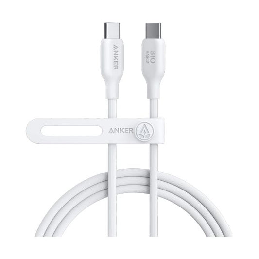 Anker 544 USB-C To USB-C Braided Cable 6ft - White, A80F2H21