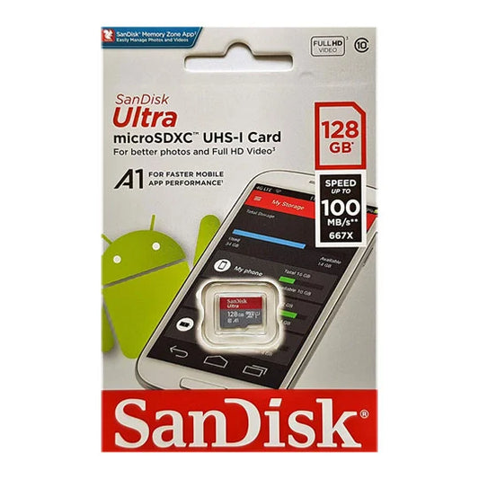 SanDisk Ultra SDSQUNR-128G-GN6MN 128GB 100MB/s UHS-I Class 10 microSDHC Card Games Corner 