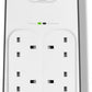 Belkin 6 Way 2 Meter Surge Protection Strip with x 2.4 Ampere USB Charging