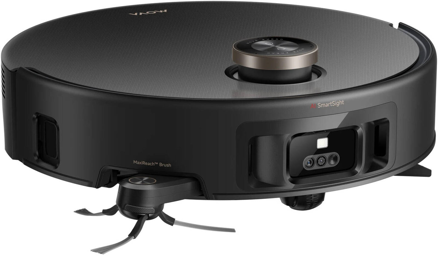 MOVA Z60 Ultra Roller Complete Robot Vacuum & Mop, 28,000 Pa Turbo Suction, AI LiDAR Navigation, Self-Empty Dock, Roller Mop with Hot-Water Wash & Dry, 6400 mAh Battery | Z60-Ultra