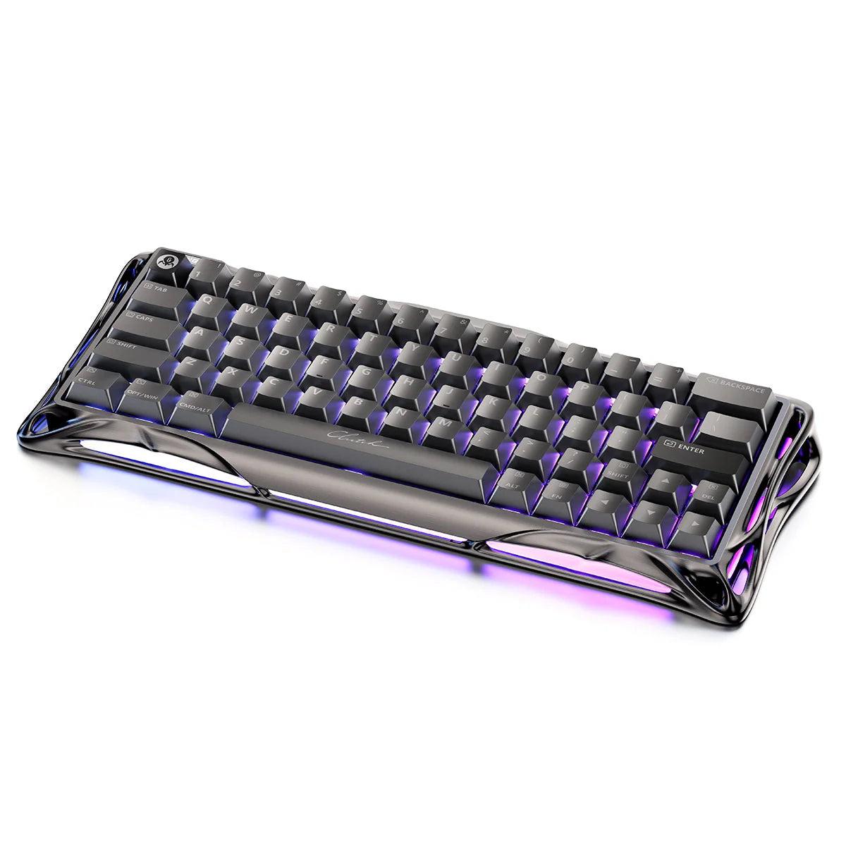 GravaStar Mercury V60 Pro Deluxe Edition, Aluminum Magnetic Gaming Keyboard 8kHz Polling & Dual Keycap Gift Set, GunMetal | V60 Pro Deluxe