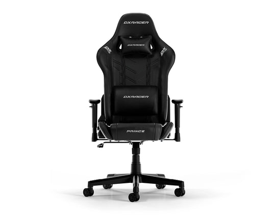 DXRacer Prince P132 Gaming Chair, Faux leather, Black,